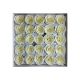 crem - Trandafiri sapun 6 cm pentru aranjamente florale set 25 buc