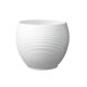 alb - Vas ceramica rotund pentru aranjamente florale